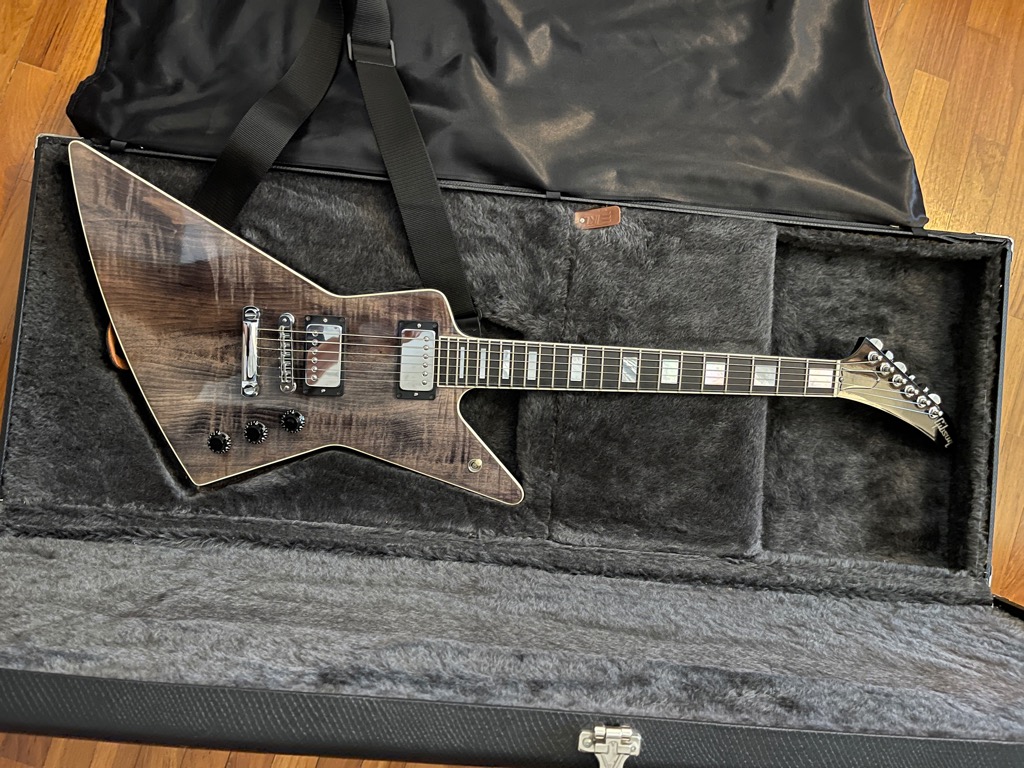 Ultra Rare 2004 Gibson Explorer Pro in Black Trans Flame Top