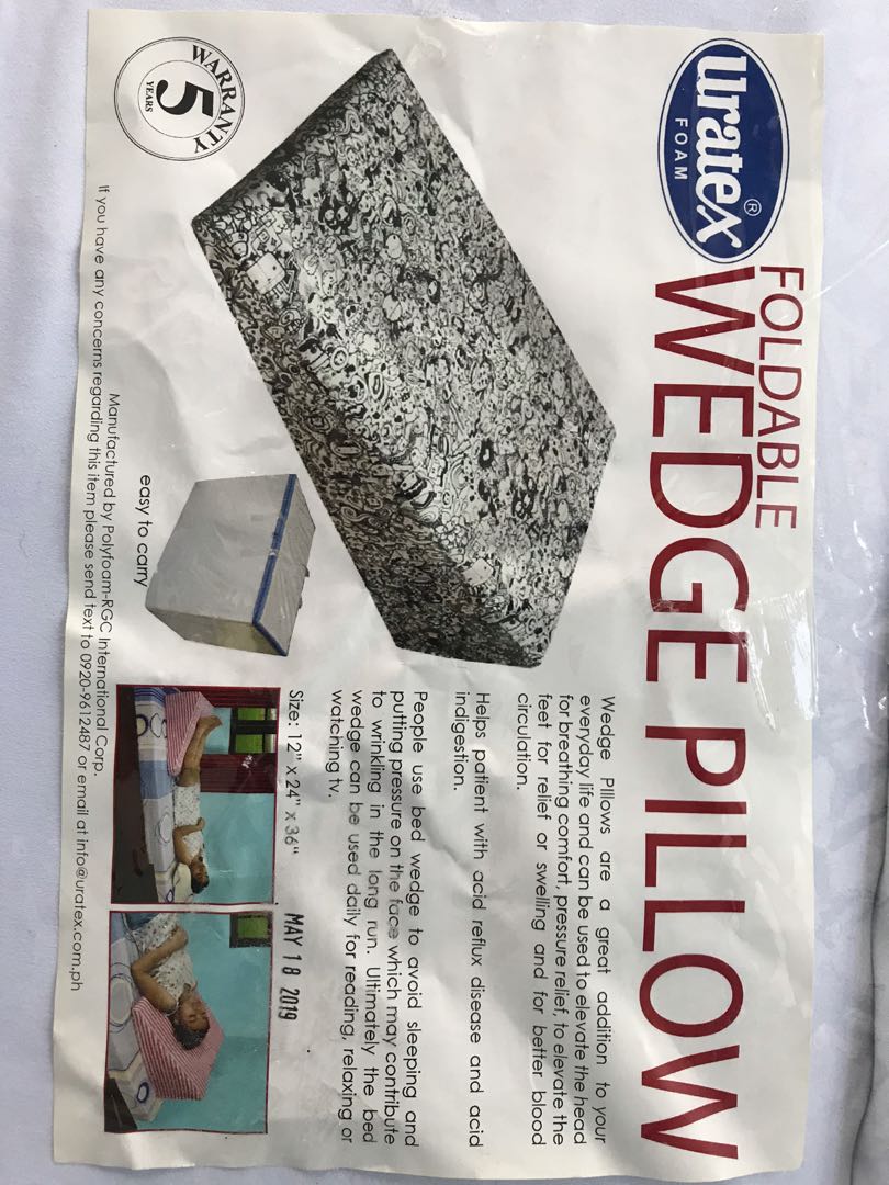 Wedge pillow uratex shop
