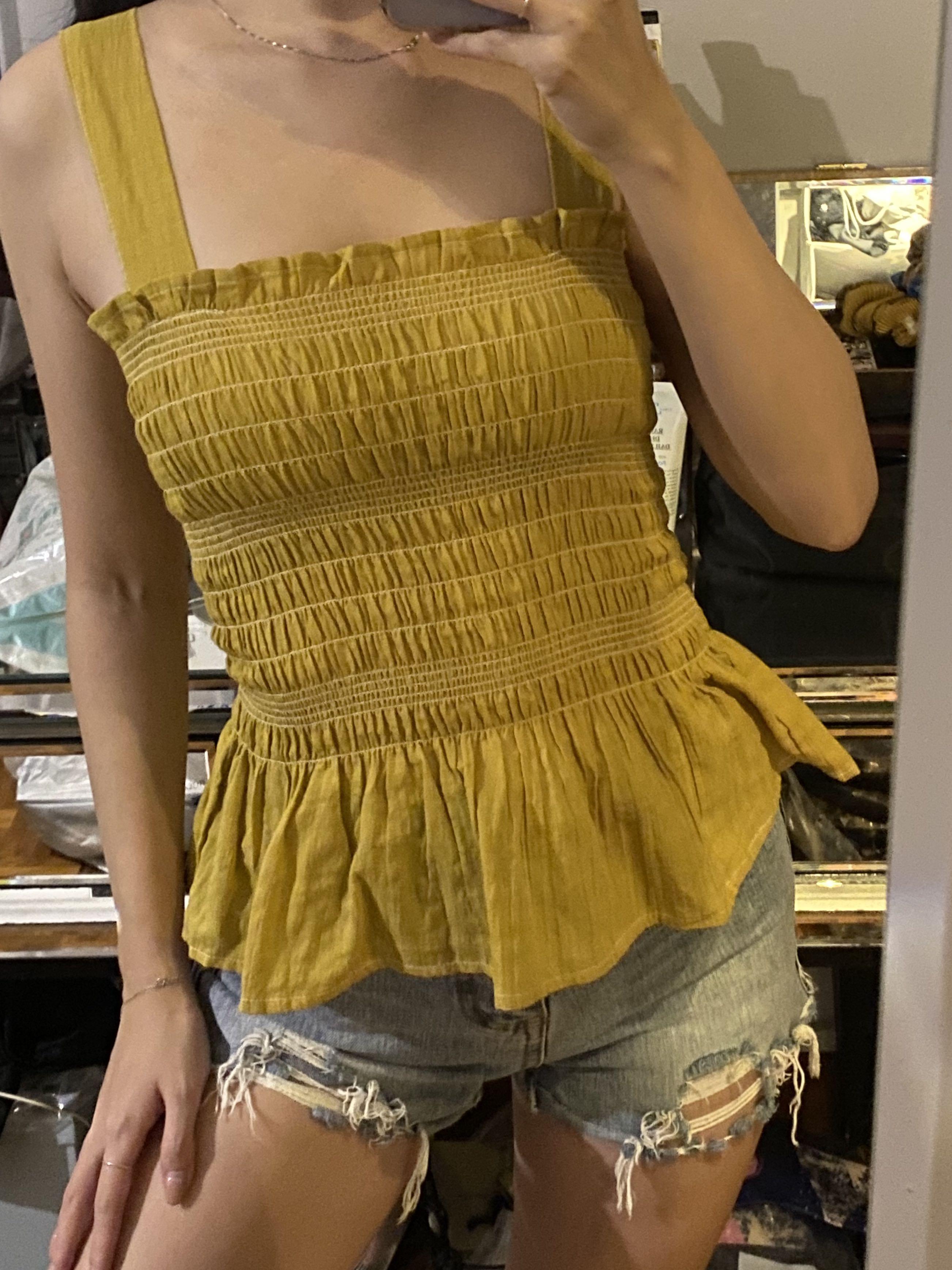 urban outfitters yellow top