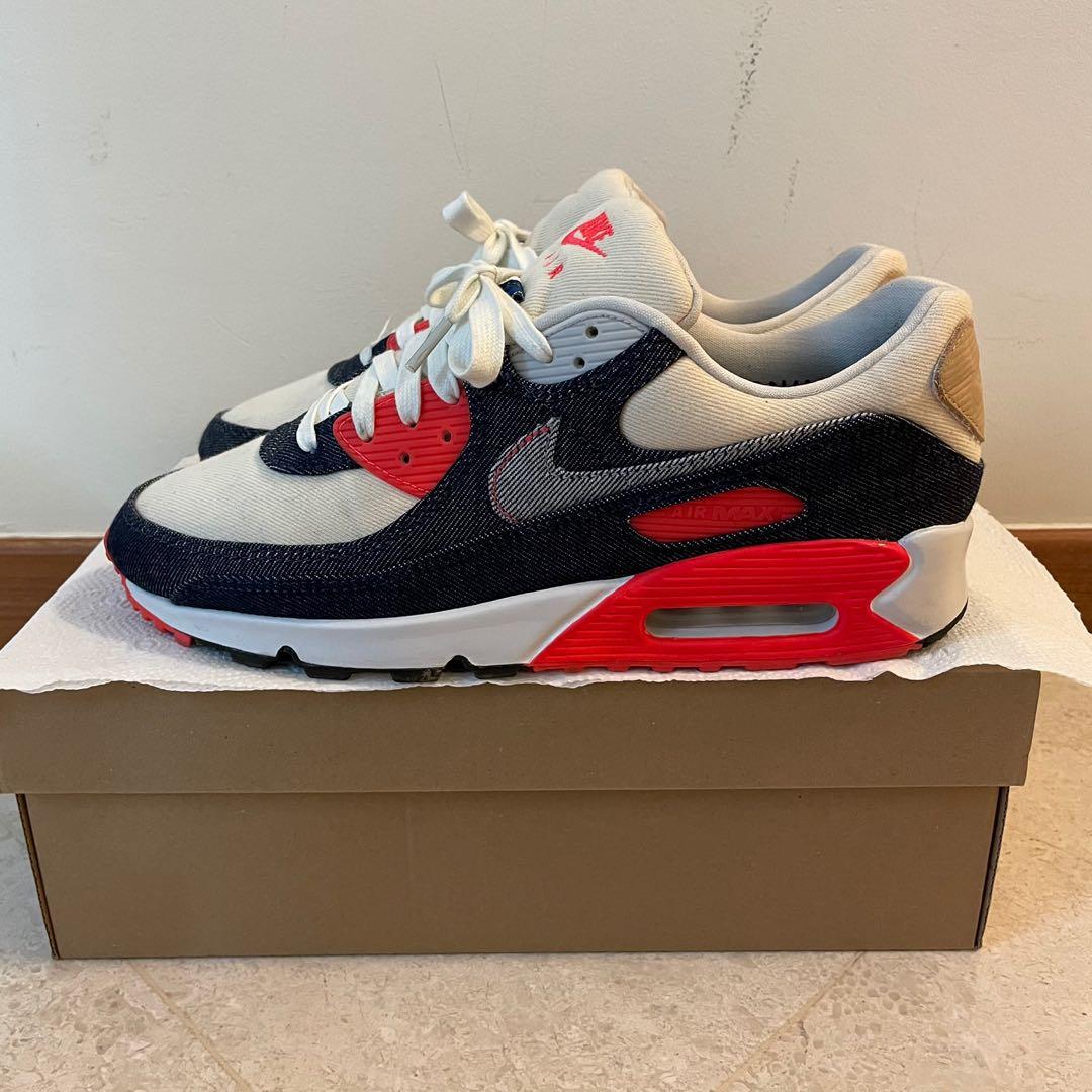 US 10] Denham X Nike Air Max 90, Men's Fashion, Footwear, Sneakers on  Carousell