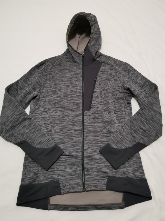 Quechua Decathlon grey winter sports hooded jacket women's size