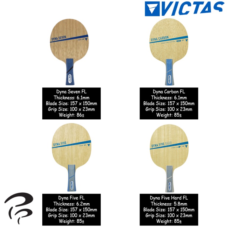 Details about   VICTAS Table Tennis Blade DYNA CARBON FL 