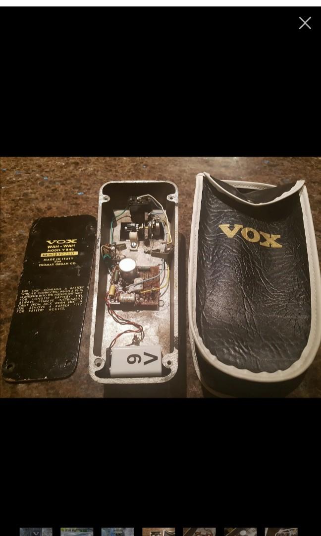 Vintage Crybaby Vox Wah Pedal inductor to change the voice of your wah