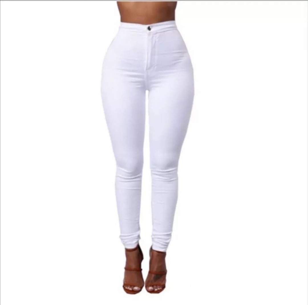 white skinny pants women