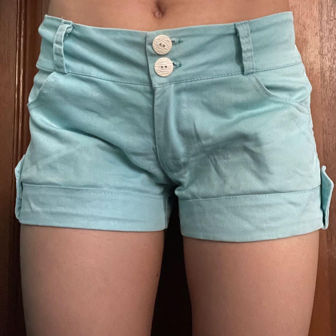 Yellow and Blue Low Waist Shorts Bundle (Category: Shorts) located in Pateros City. Submitted by tauruspice (Listing ID 1060509409, Image 3). Description: Get this bundle of blue and yellow preloved low waisted shorts for only PHP50. They are so cute and comfy. You can feel and look great lounging around your home or show off some skin on a chill summer day out. Blue variant shows signs of wear, but is still in good condition. Model is a size XS 