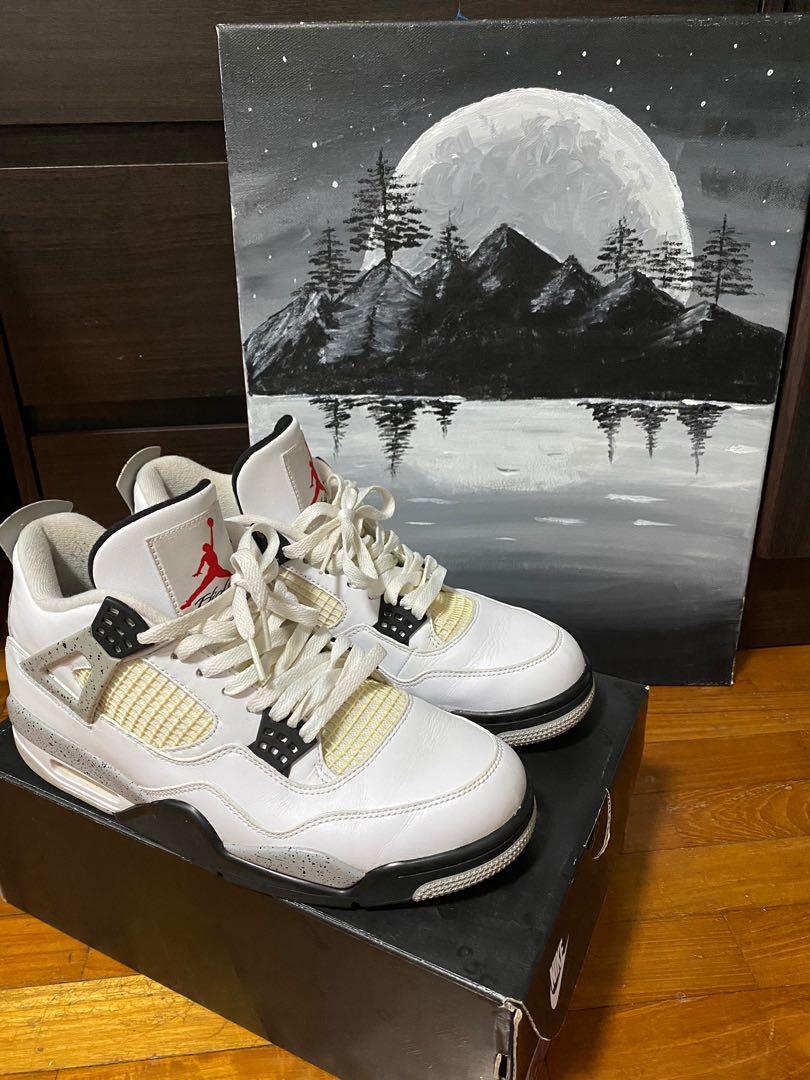 Used jordan 4 white cement clearance