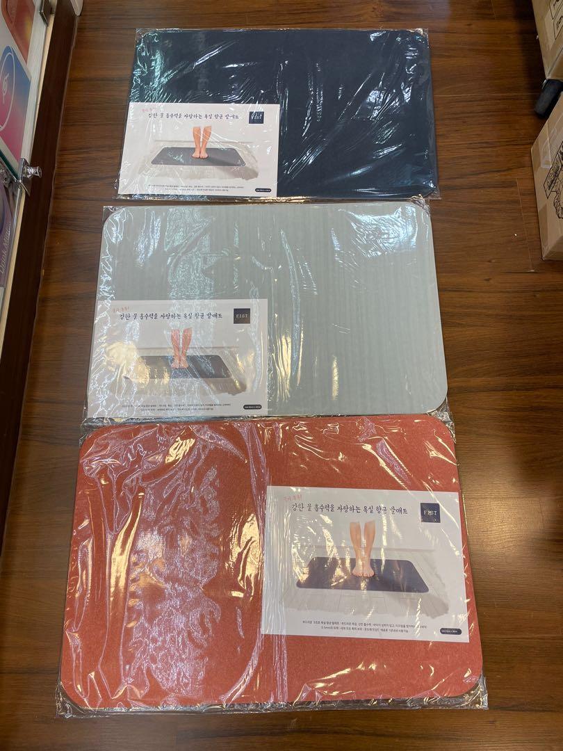 門市全新現貨 不含石棉 台灣制fist軟式吸水珪藻土地毯 40 X 60 X 0 5cm 傢俬 家居 家居裝飾 地氊 Carousell