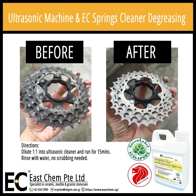 4 Litres Ultrasonic Concentrate Degreaser EC Springs Cleaner also