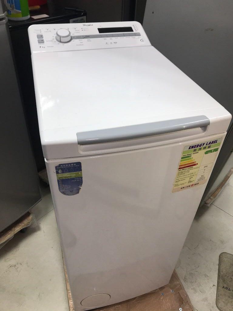 包送貨惠而浦歐式上置滾筒式洗衣機Whirlpool Washing Machine Tdlr70810, 家庭電器, 洗衣機及乾衣機-  Carousell
