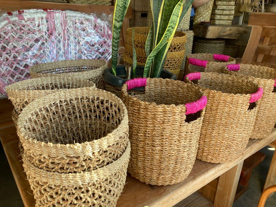 Abaca Planters (Category: Laundry Baskets) located in Quezon City. Submitted by kahonph (Listing ID 1060758757, Image 2). Description: Well made abaca planters of varied sizes.