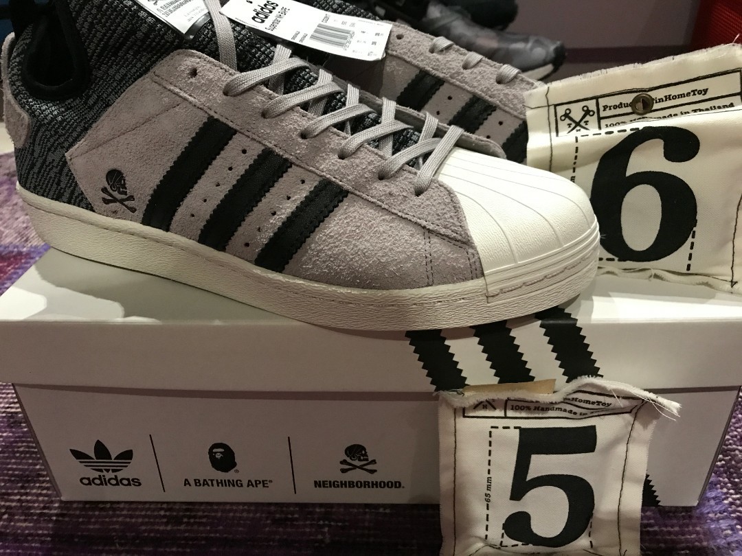 Adidas superstar x bape x neighborhood outlet