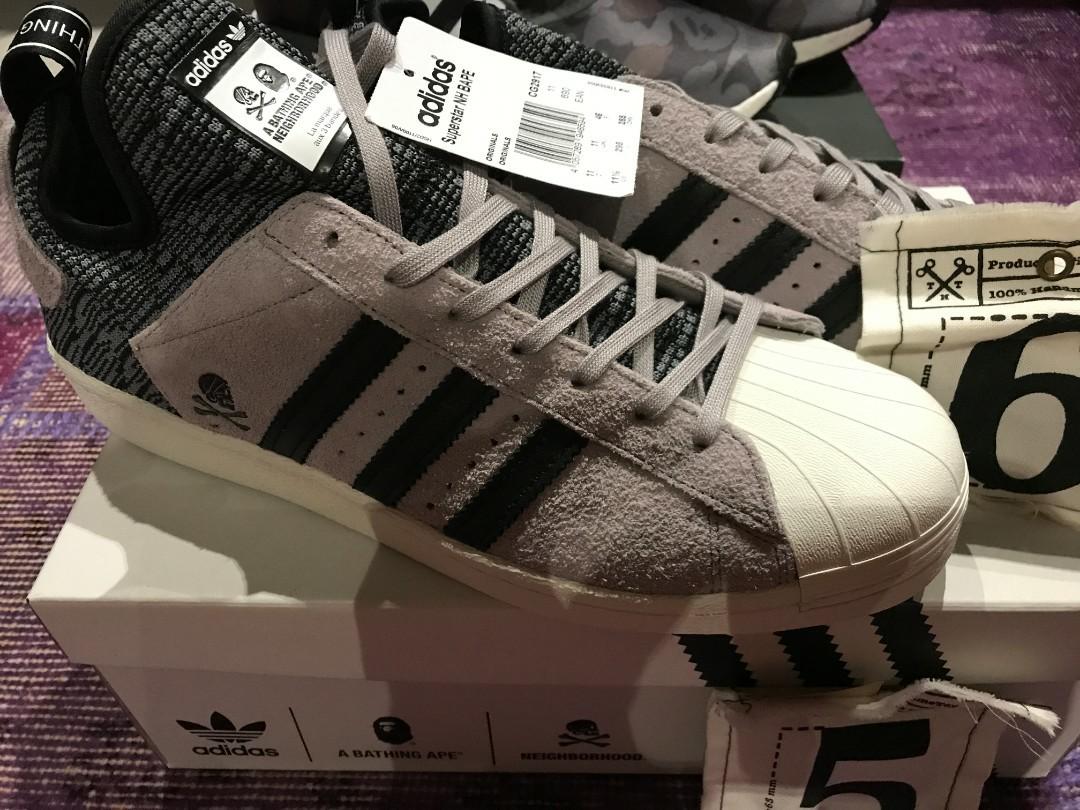 Superstar x bape x neighborhood top