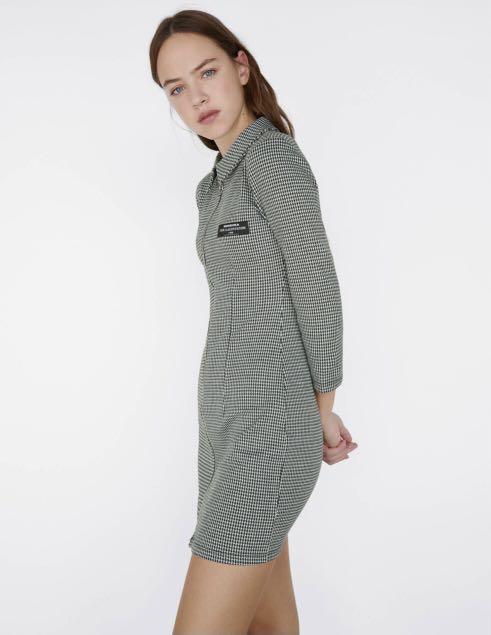Authentic Bershka Checkered Jersey Dress (Category: Dresses) located in Manila. Submitted by vanivanilla (Listing ID 1060822085, Image 3). Description: BRAND NEW Brand : Bershka (Authentic) Size : XS Original Price : 35.90 $ Message me for inquiries! Thank you ☺️💕 .