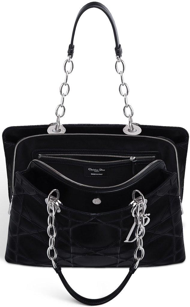 Christian dior black best sale tote