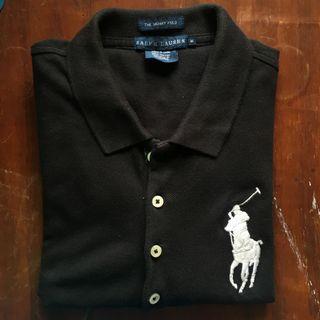 CHECK ME OUT! Authentic Ralph Lauren Womens Skinny Polo Dyed Black/Gray/White Gradient