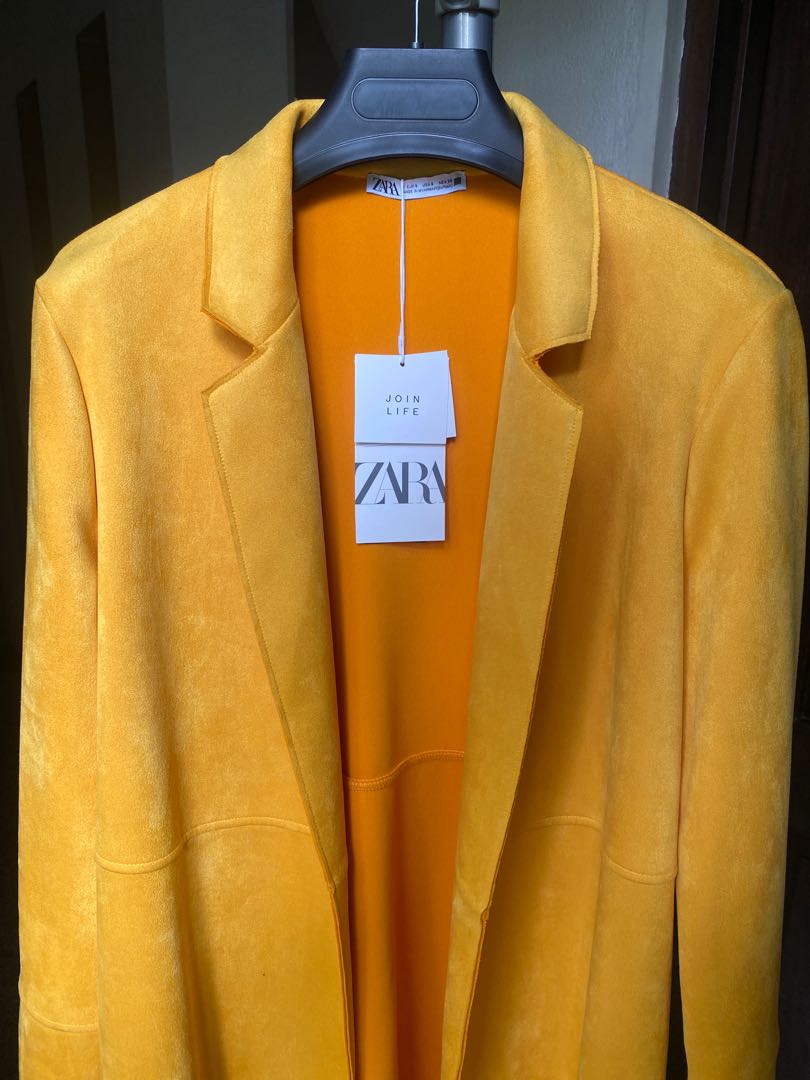 Yellow trench coat zara online