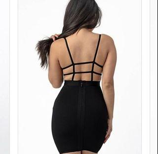 Black bandage dress