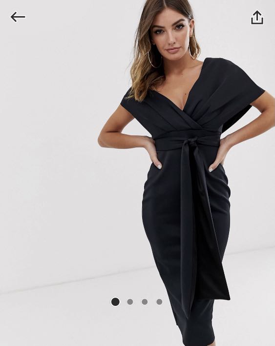 falling shoulder dress