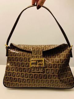Brand New Fendi Zucca Baguette Shoulder Purse