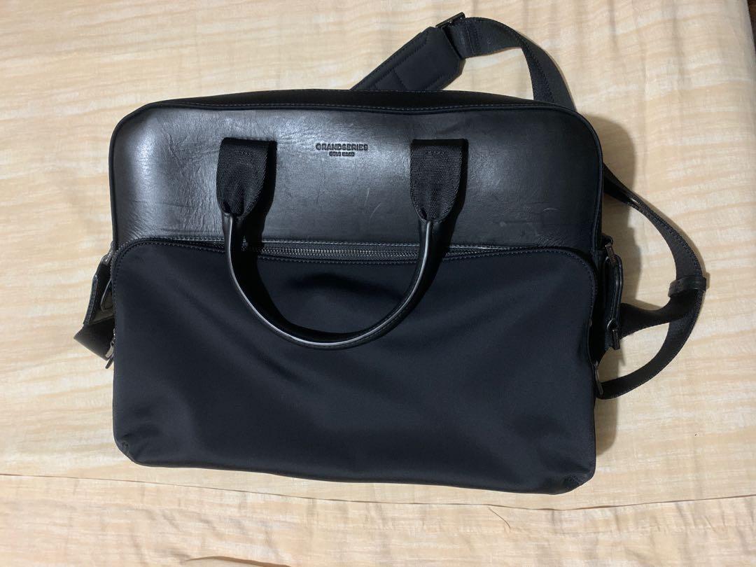 Cole haan attache leather messenger bag store