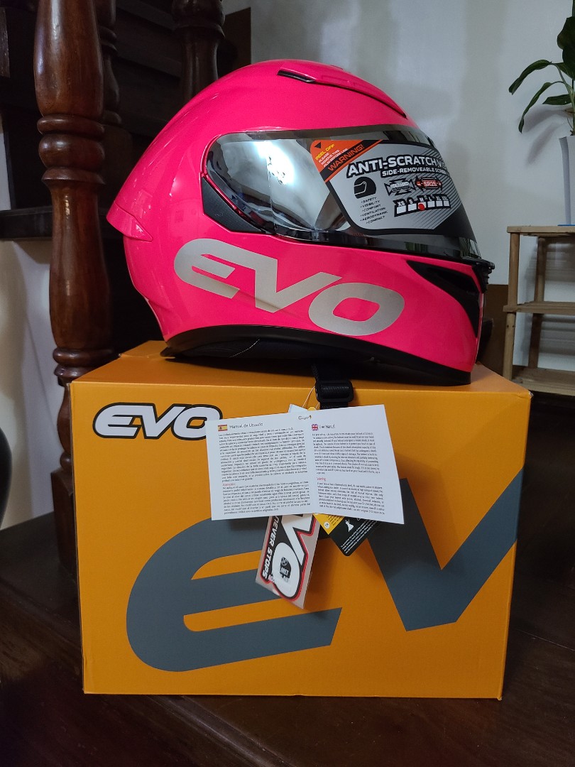 Evo pink helmet Motorbikes Motorbike Parts Accessories