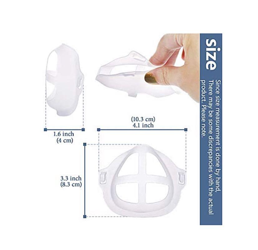 Medical Mask Inner Frame Face Mask Inner Support Frame Silicon Bracket, Health & Nutrition, Face ...
