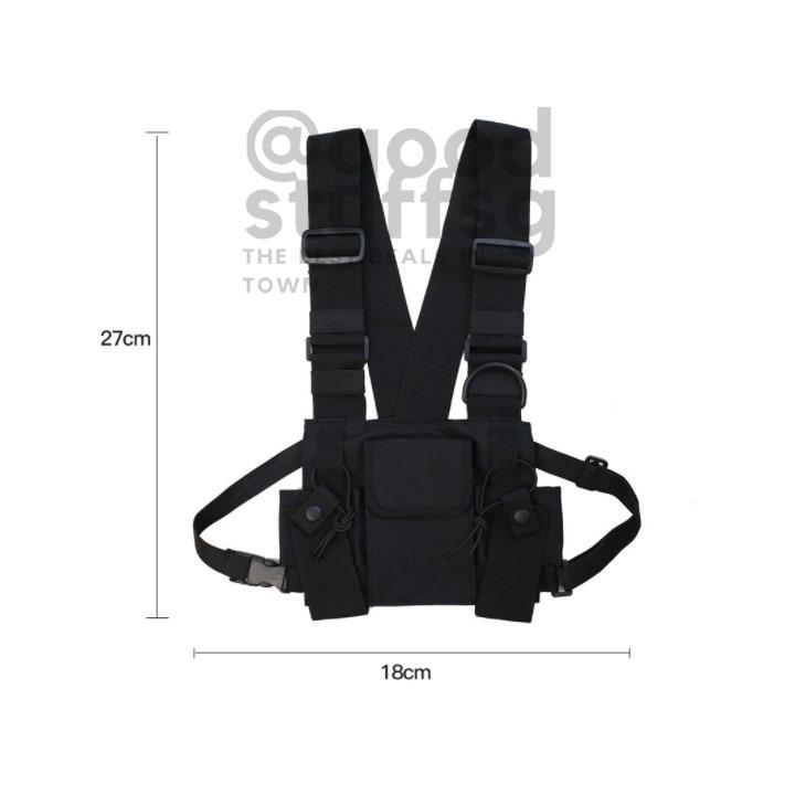 Chest rig shop bag black