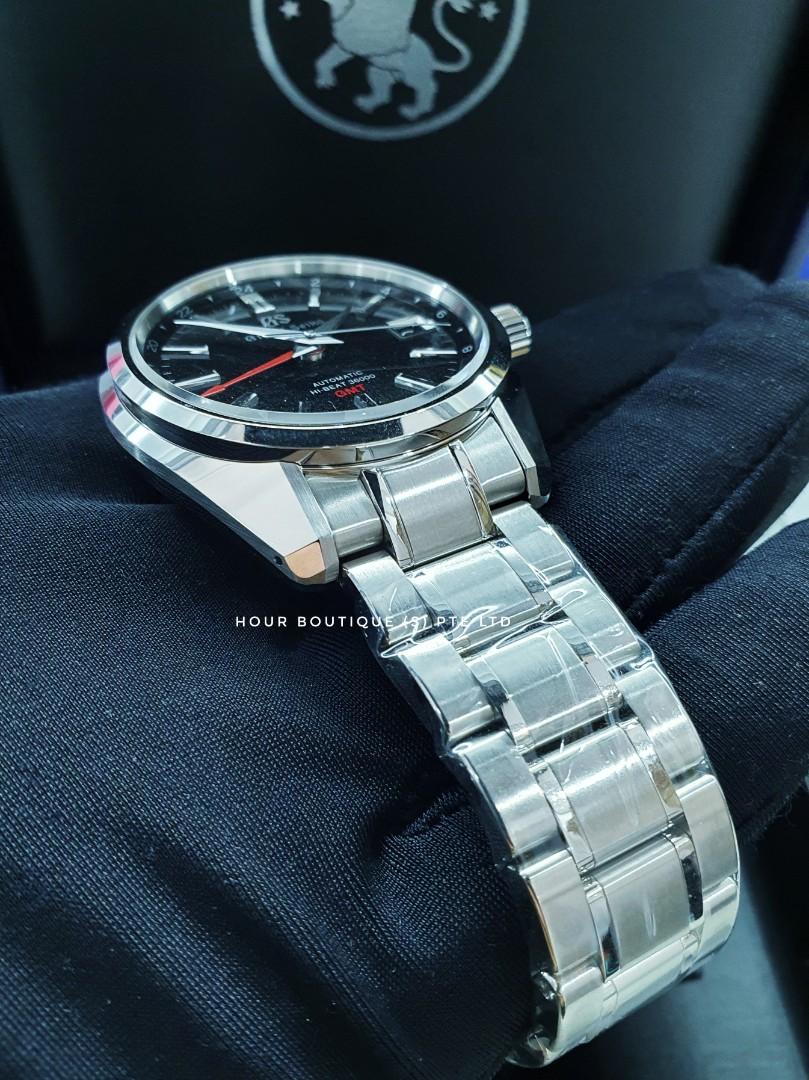 Grand Seiko Mount Iwate Black Dial HI-BEAT GMT Men's Automatic Dress Watch  SBGJ203, Luxury, Watches on Carousell