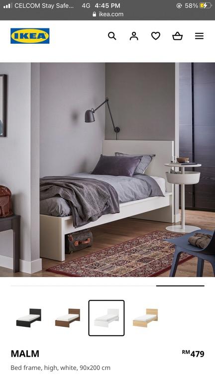 Ikea Malm Single Bed (Category: Bed Frames & Mattresses) located in Kuala Lumpur. Submitted by niceprelovedd (Listing ID 1060746607, Image 3). Description: Good Condition ⭐️ Already dismantle. Pm if interested. .