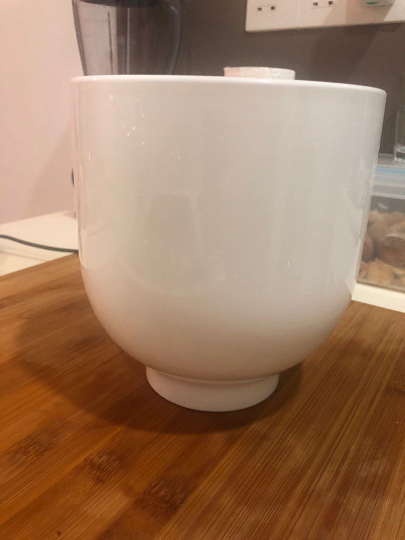 IKEA white ceramic plant pot, Gardening, Pots & Planters on Carousell
