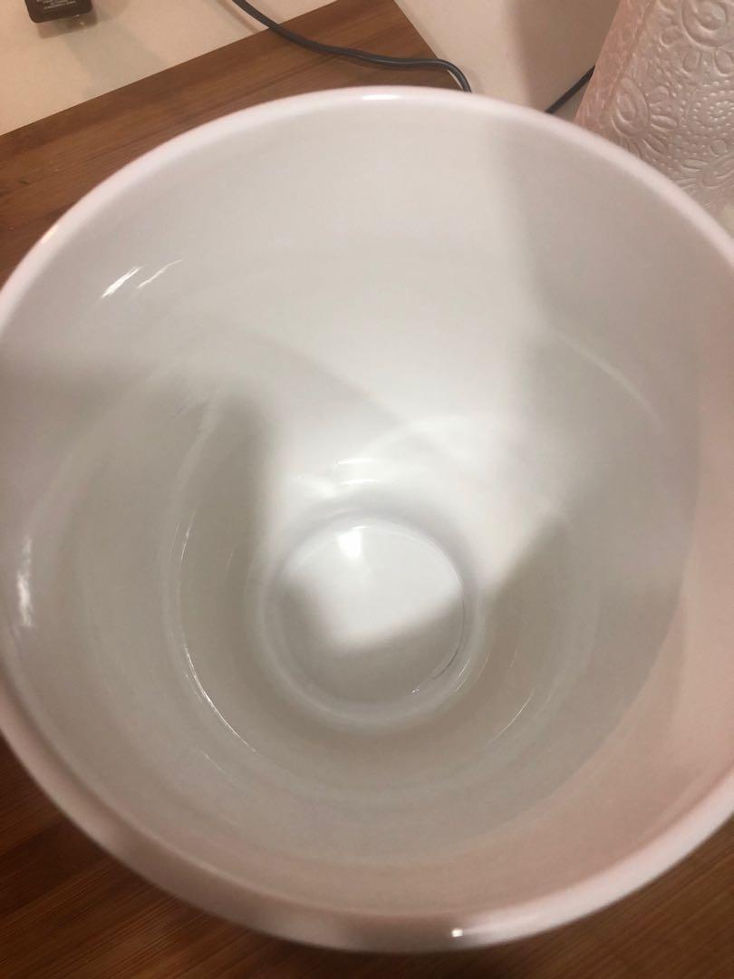 IKEA white ceramic plant pot, Gardening, Pots & Planters on Carousell