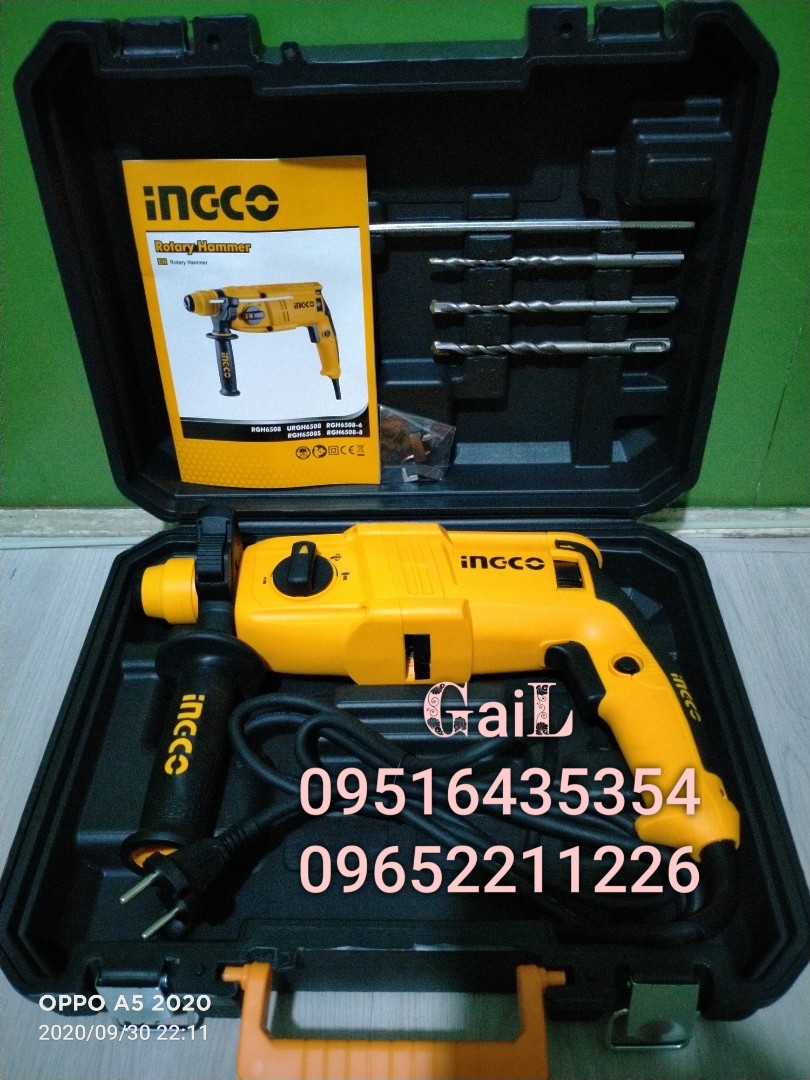 INGCO 650W Rotary Hammer, Commercial & Industrial, Construction Tools
