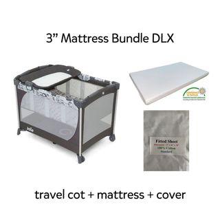 joie commuter travel cot mattress