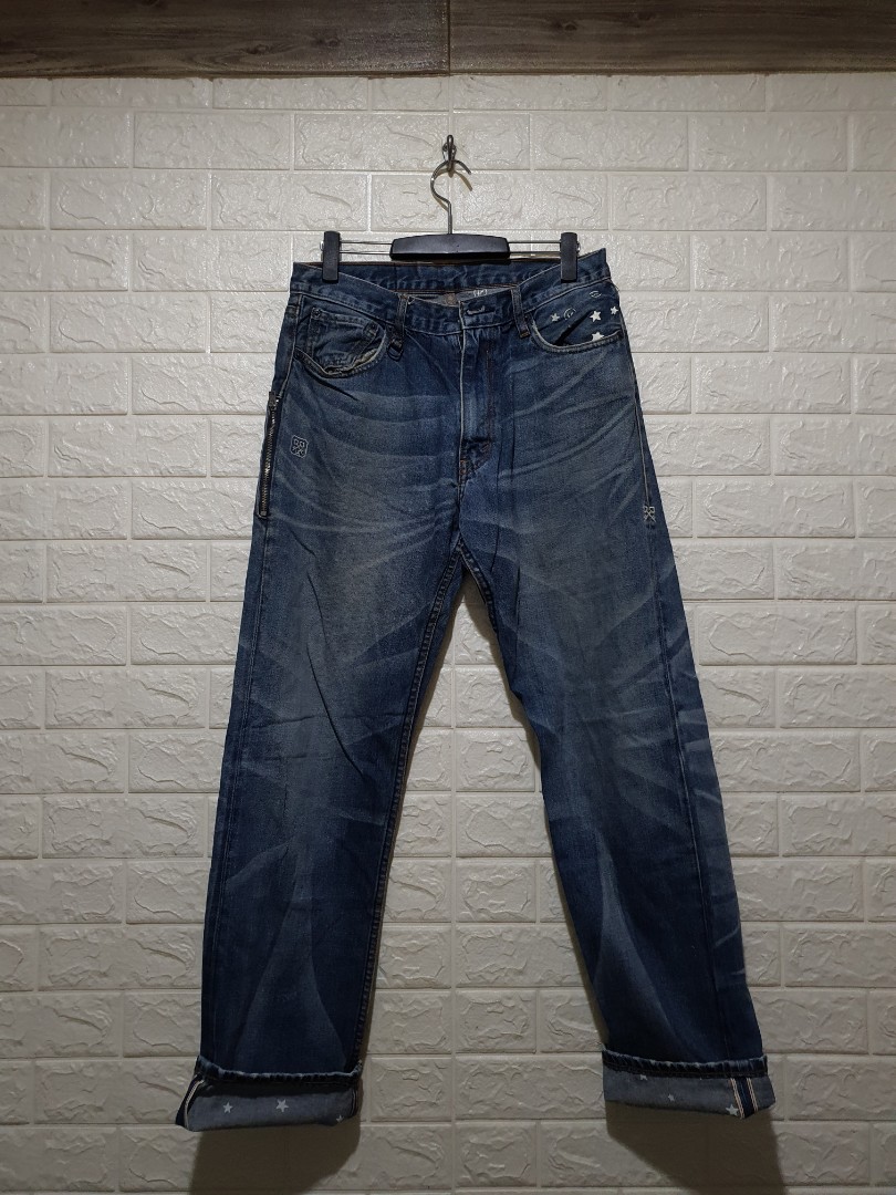 Levi's 501 Uniform Experiment x Fragment selvedge pants, Men's Fashion ...