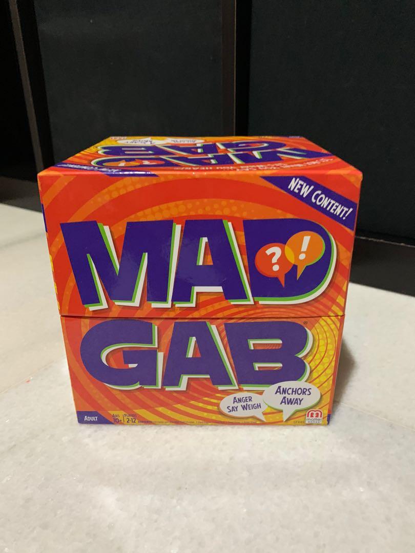 Mad Gab card game by Mattel, Hobbies & Toys, Toys & Games on Carousell