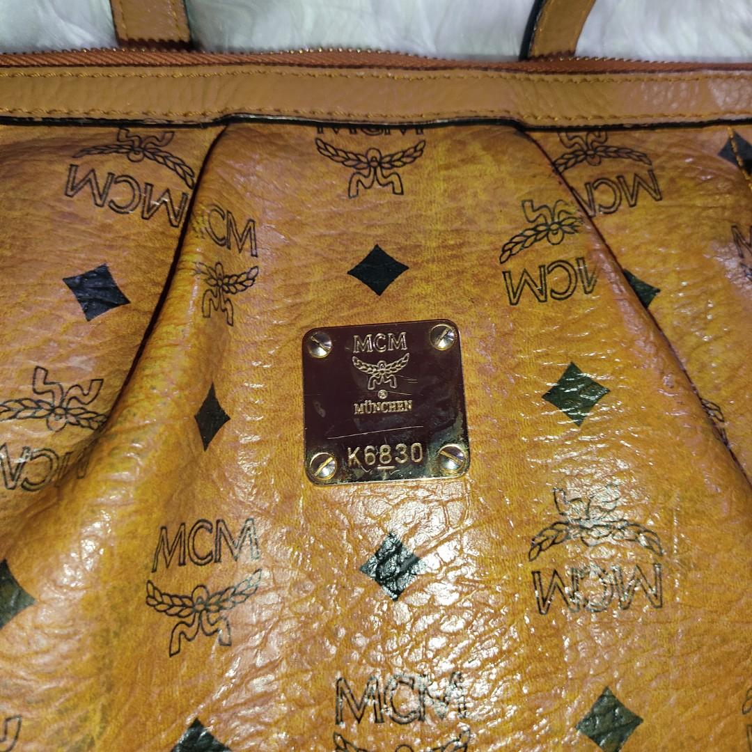 MCM Cognac Tote with Sling Women s Fashion Bags Wallets Cross body Bags on Carousell