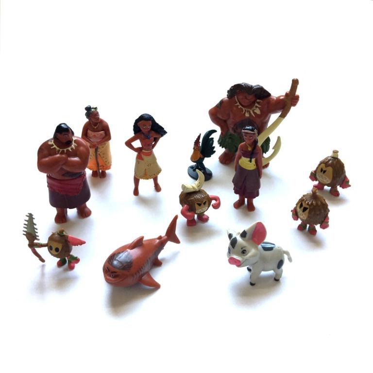 Moana Cake Topper Figurines 12 Pcs A Set Toys Games Bricks Figurines On Carousell