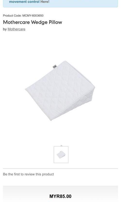 Wedge pillow mothercare new arrivals