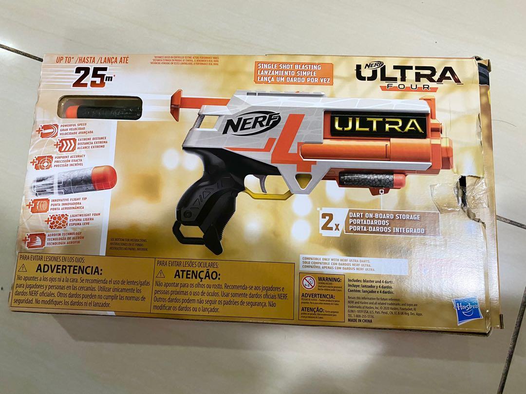 Nerf Ultra Four (Category: Action & Battle Toys) located in Manila. Submitted by tinseyra (Listing ID 1060786306, Image 2). Description: Still in packaging.