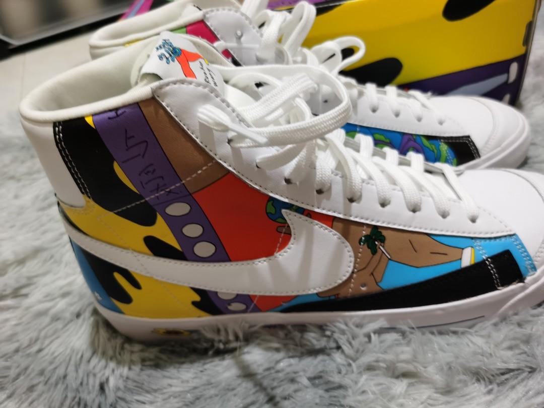 Nike Flyleather Blazer 77 QS Ruohan Wang, Men's Fashion, Footwear, Sneakers  on Carousell