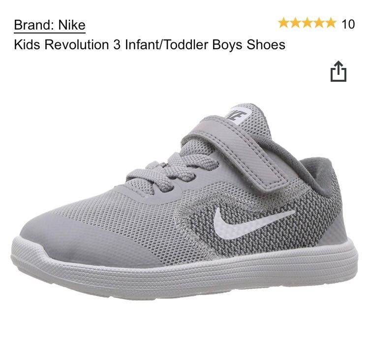 black nike infant shoes