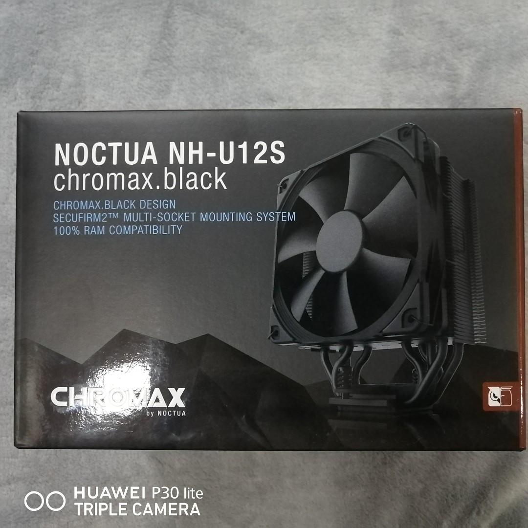 Noctua NH-U12S chromax.Black, 120mm Single-Tower CPU Cooler (Black