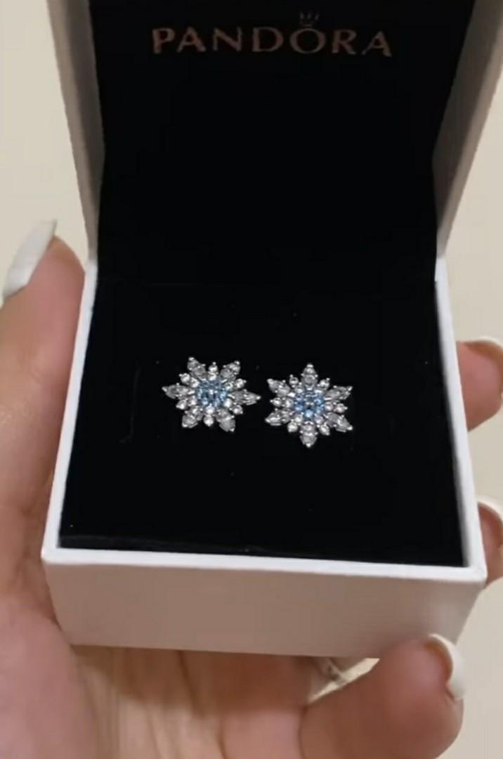 Pandora snowflake sale earrings