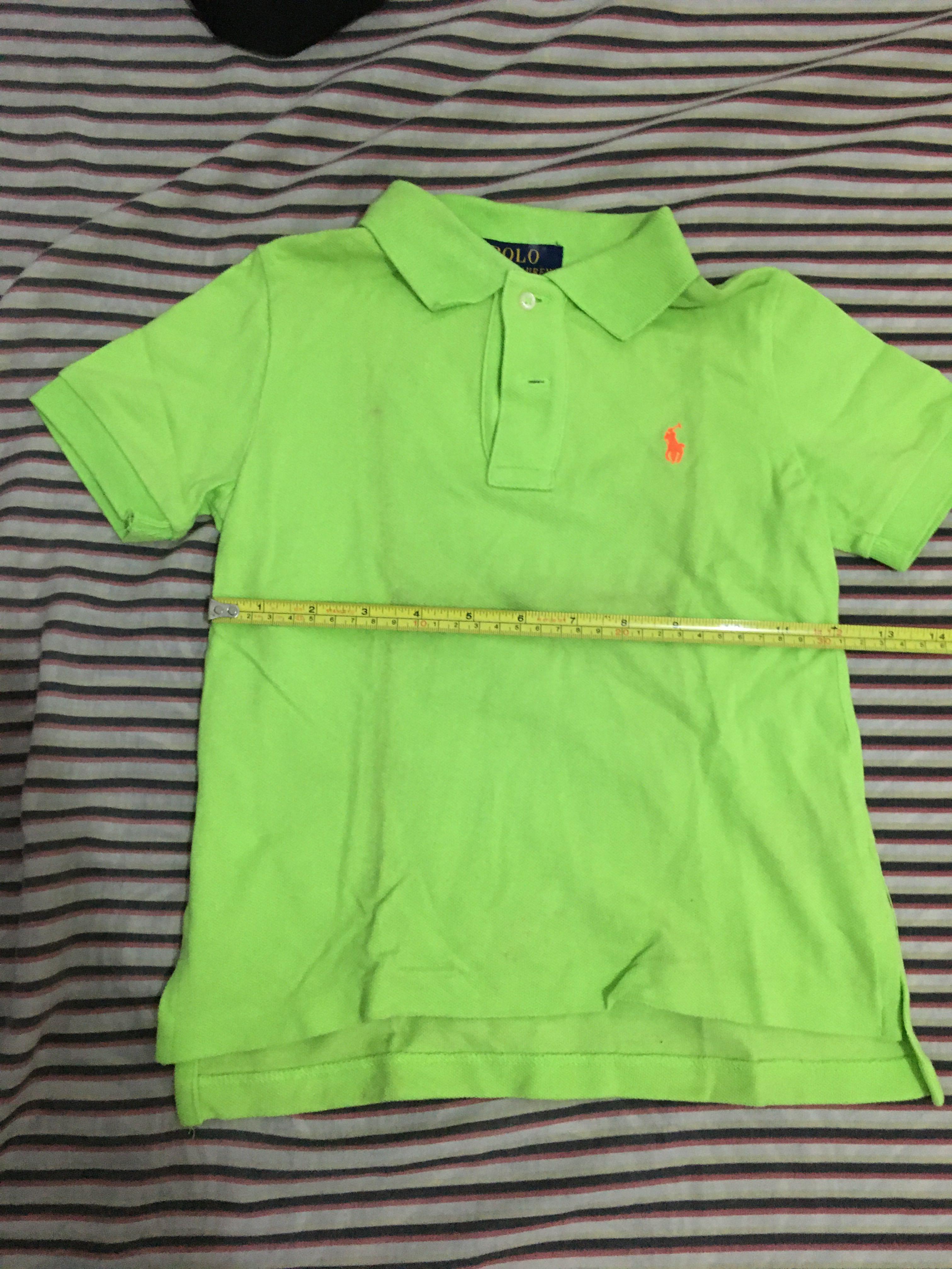 Polo shirt for 3 years old (Category: Babies & Kids Fashion) located in Mandaluyong City. Submitted by prelovedhappyjam (Listing ID 1060778995, Image 3). Description: Selling as set of 2. Please mind the dirt from storage for the green shirt..