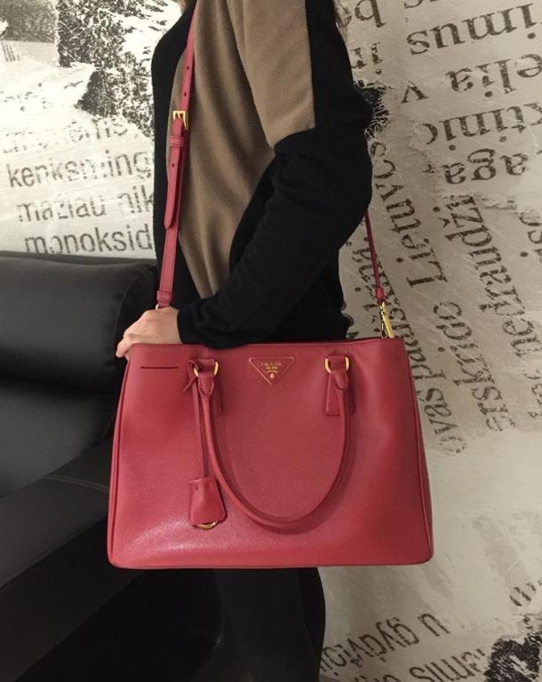 PRADA BN1874 SAFFIANO LEATHER LUX TOTE BAG