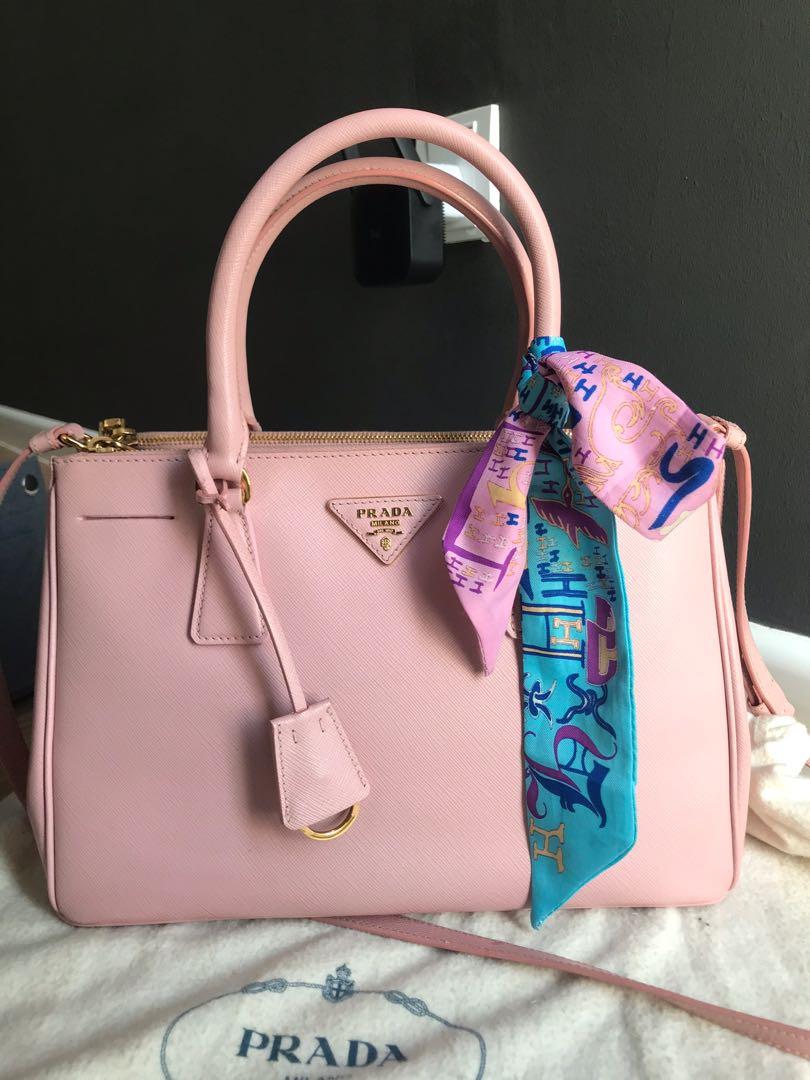 Prada top pink handbag