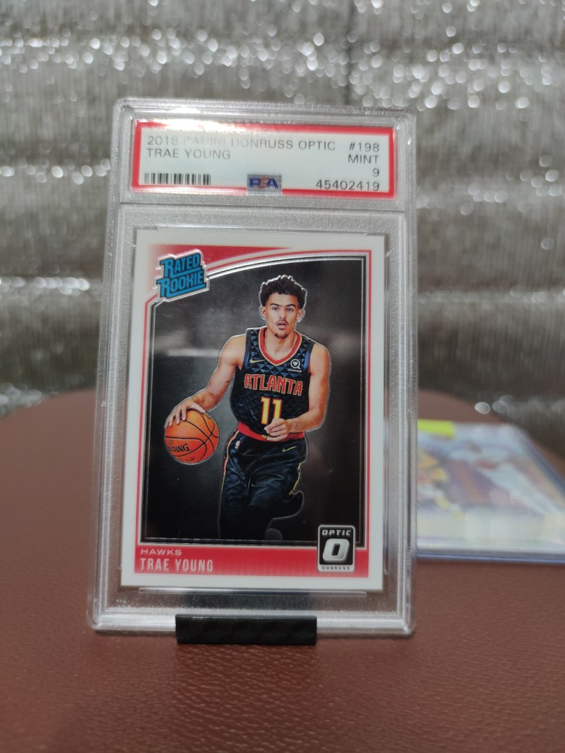 PSA 9 Trae Young Optic Rated Rookie Card #198, Hobbies & Toys