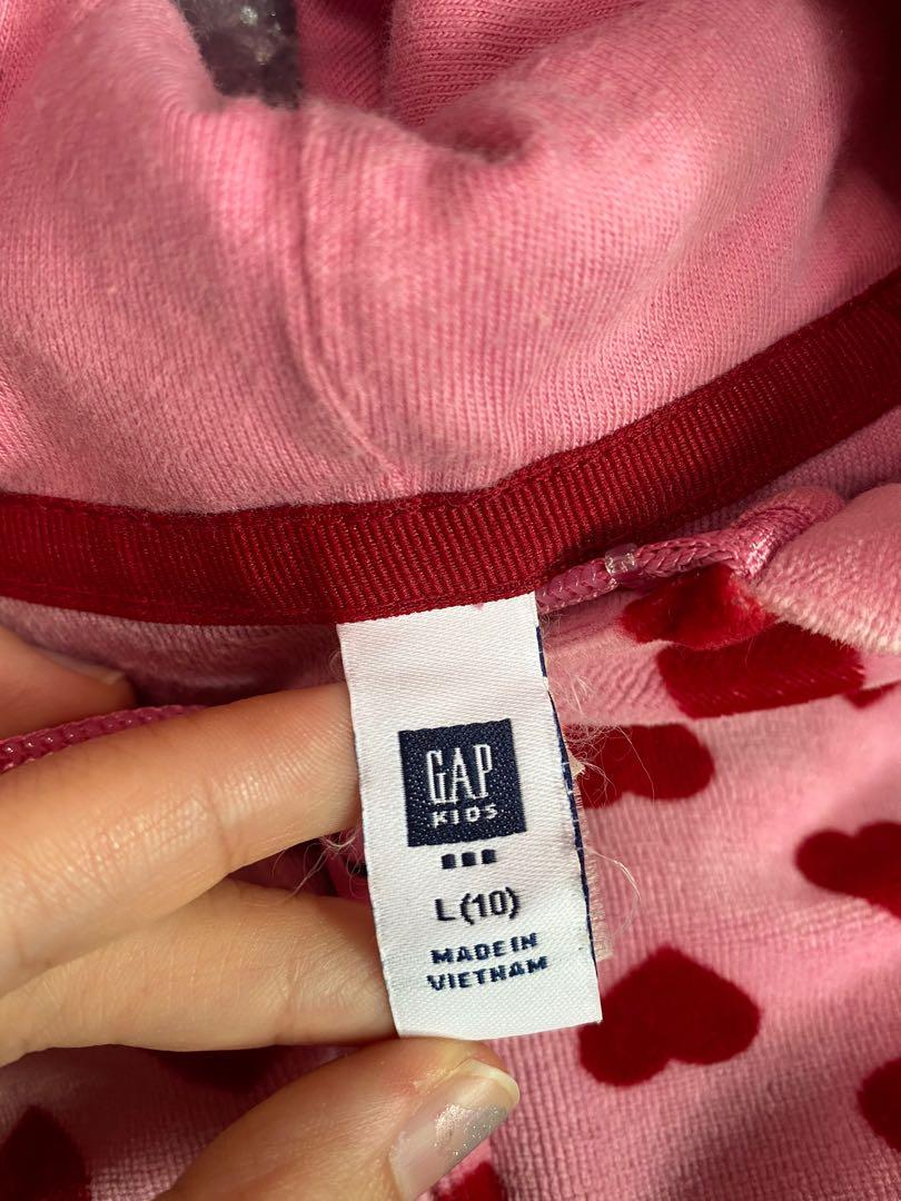 Gap velour heart 2025 hoodie