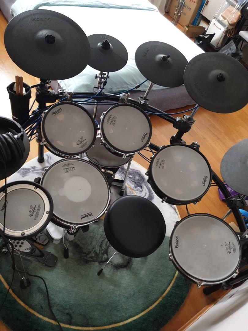 Roland td30 drum module with td20 drum set (nego), Music & Media