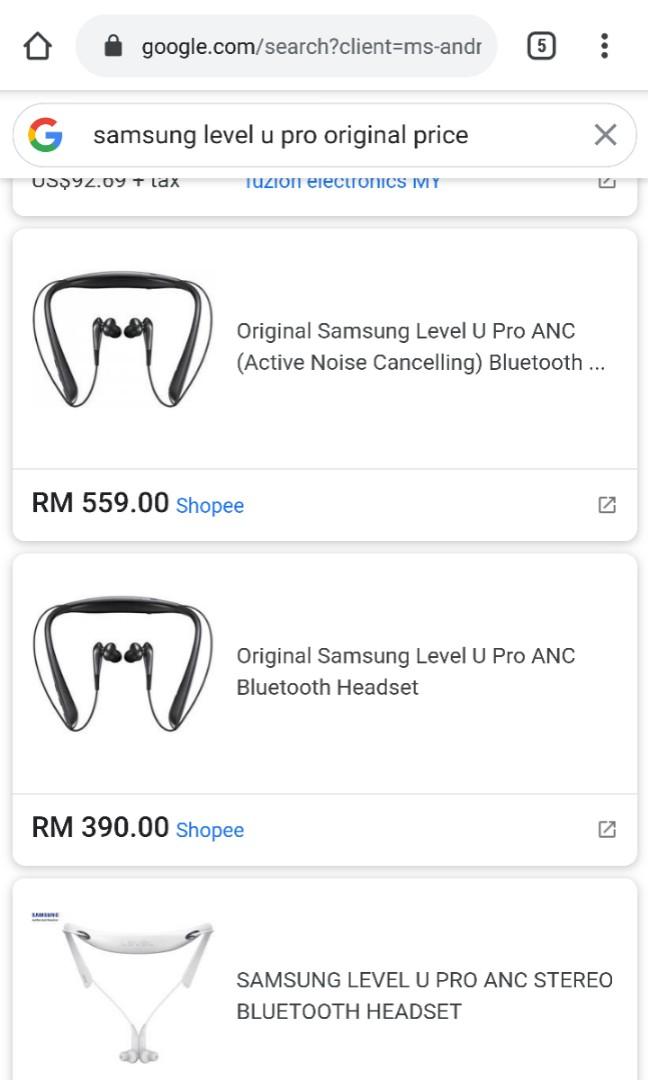 Price of samsung deals level u pro